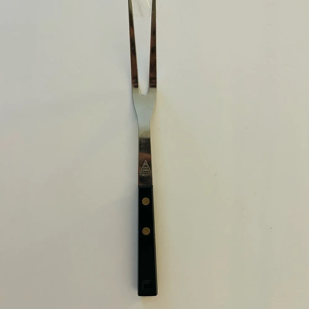 Vintage Ekco Flint Arrowhead Stainless Steel 2-Prong Meat Carving Fork 12”